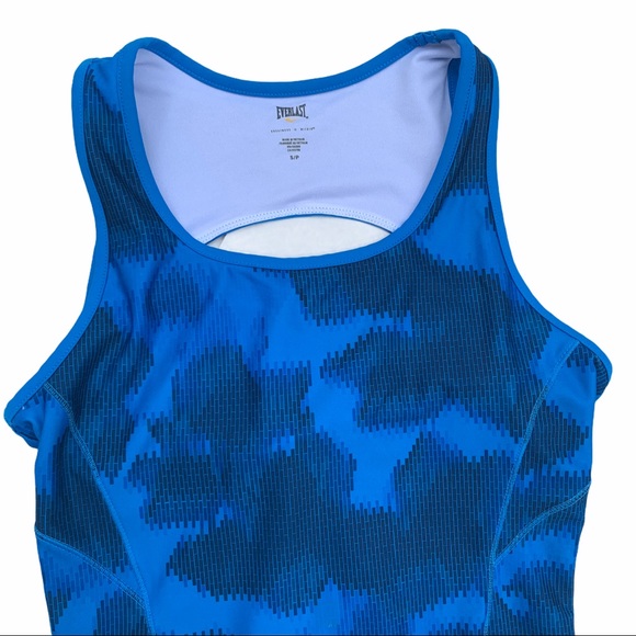 Everlast Blue Tank w/Built-in Sports Bra - Picture 2 of 6